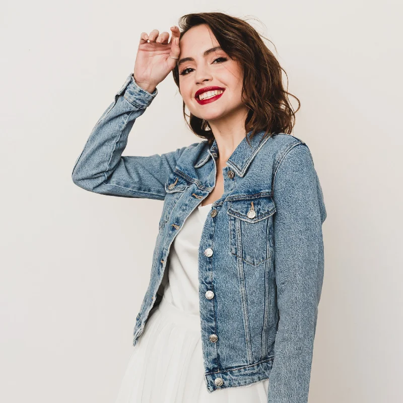 Shine Bright Denim Bridal Jacket