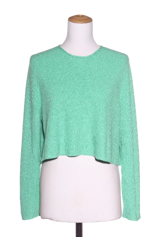 SLIDE SHOW - Lime green rib knit crop jumper! 14