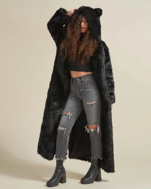 Black Panther Classic Faux Fur Long Coat | Women's