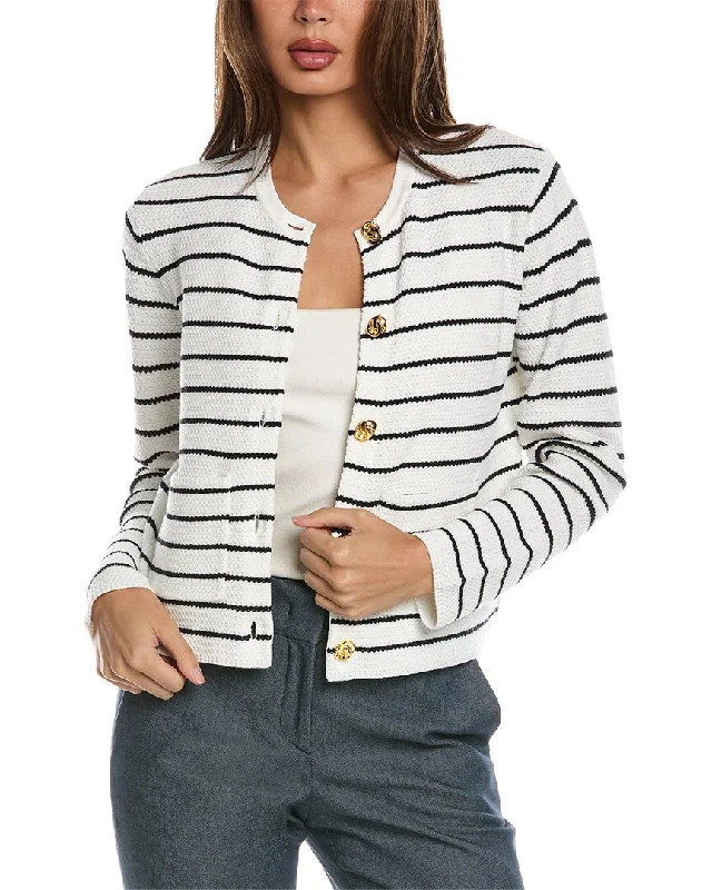 St. John Stripe Knit Top