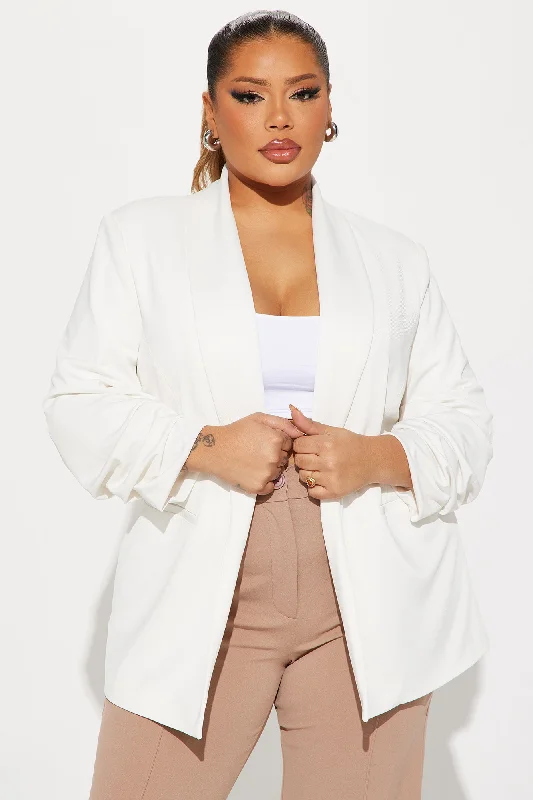 The Harlow Blazer - White