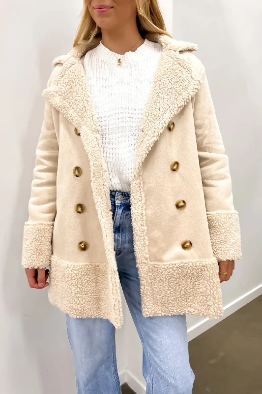 Timothy Sherpa Coat Cream