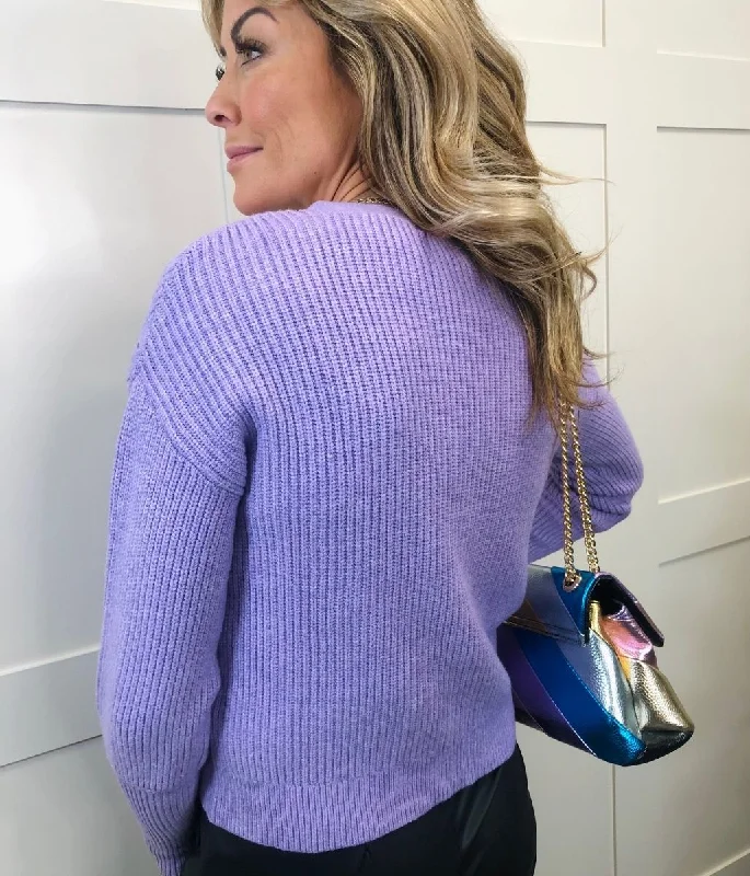 Violet Button Cable Cardigan