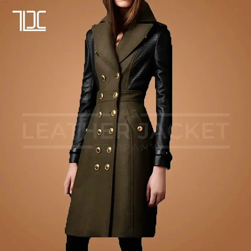 Voyager Women Leather Coat