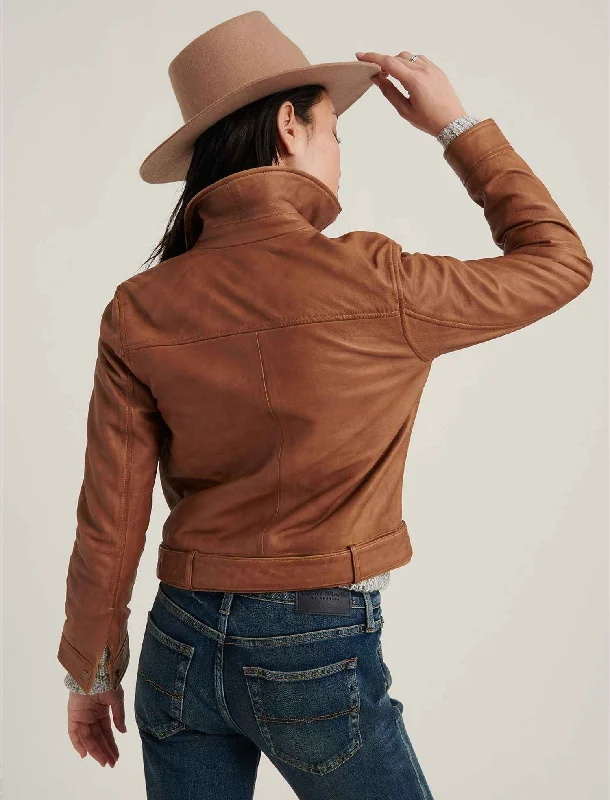 Womens Brown Real Leather Cowgirl Jacket – Bomeshia