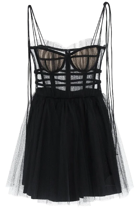 1913 dresscode short tulle dress DCW435 TU BLACK