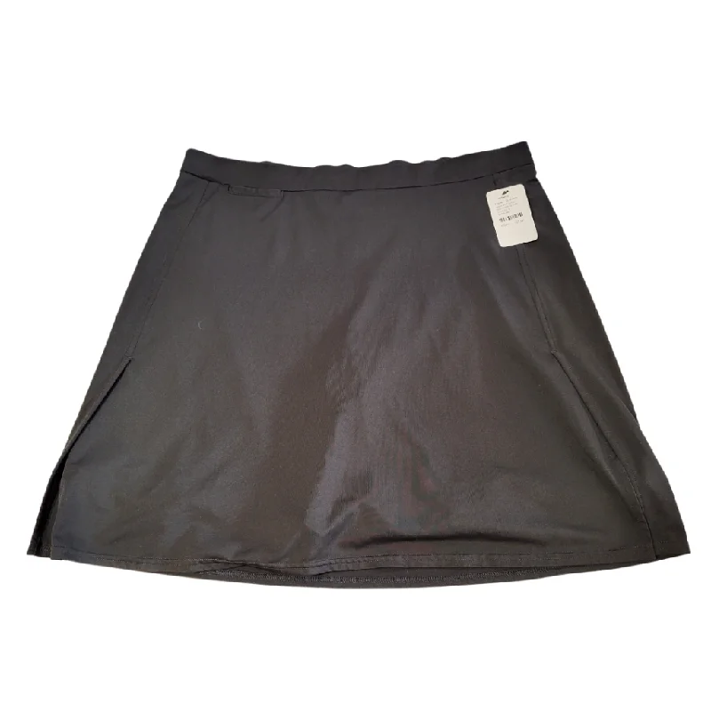 Adidas Black Pull-on Skort with floral under shorts Size XL