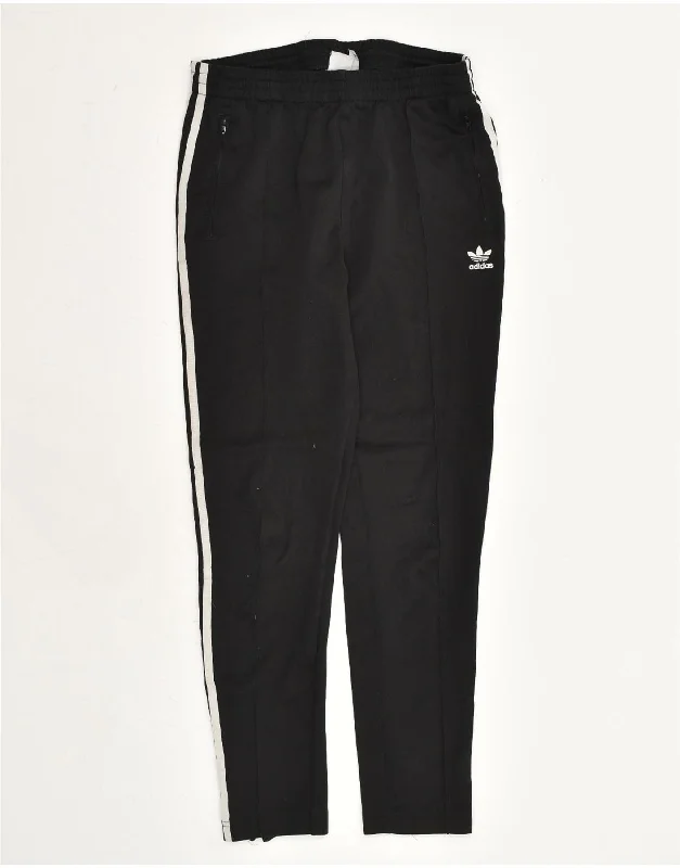 ADIDAS Womens Tracksuit Trousers UK 12 Medium  Black Polyester