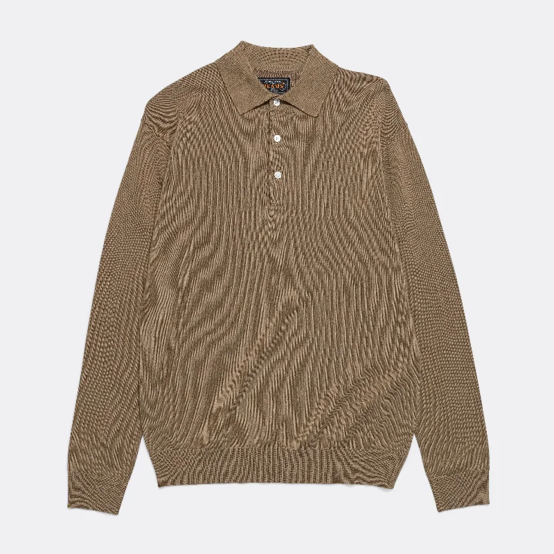 Knit Polo 12G - Mocha