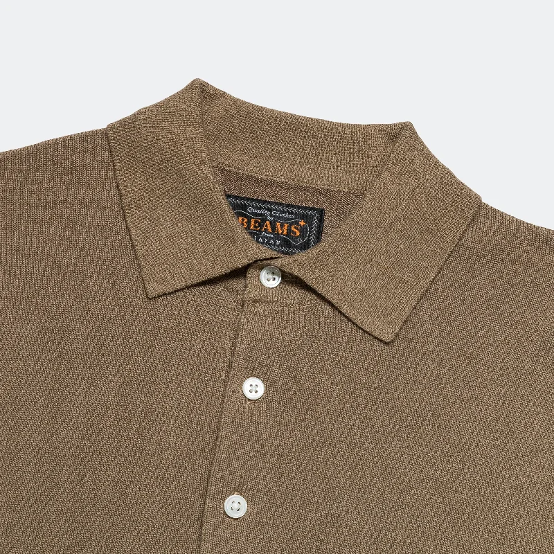 Knit Polo 12G - Mocha