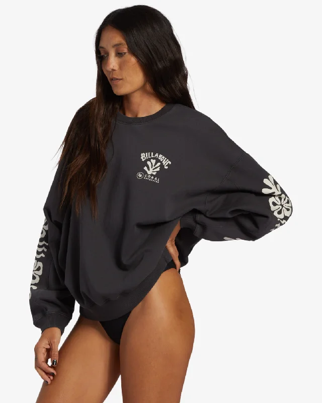 Beyond The Reef Crew Neck Sweatshirt - Black Sands