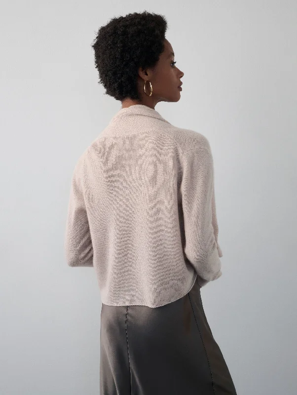 Cashmere Cropped Trapeze Cardigan