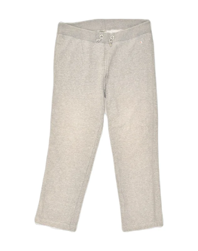 CHAMPION Womens Heritage Classics Tracksuit Trousers UK 18 XL Grey Cotton