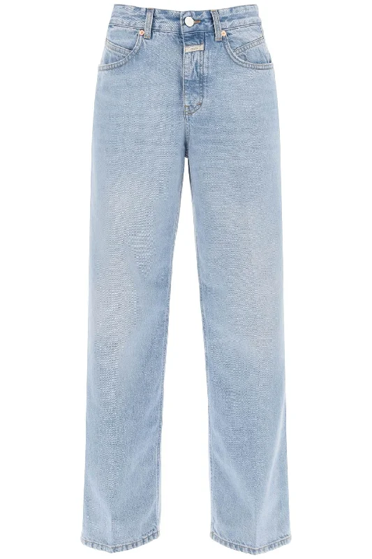 Closed loose jeans with tapered cut C20189 18S 49 LIGHT BLUE