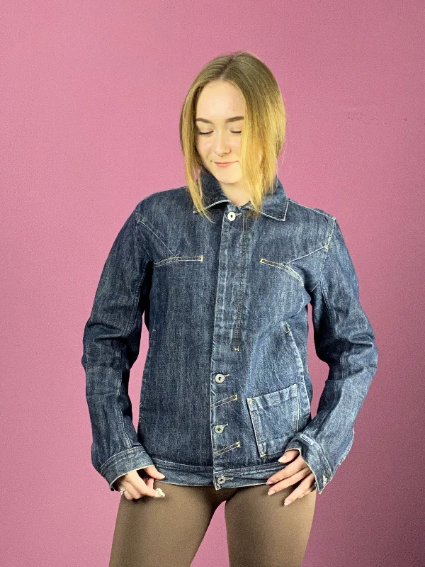 Diesel Vintage Women's Jean Jacket - S Blue Cotton