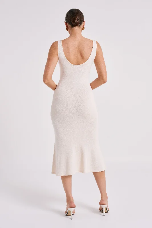 Easton Knit Midi Dress - Ivory