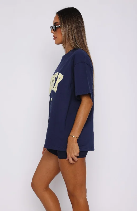 Give It Away Oversized Tee Navy