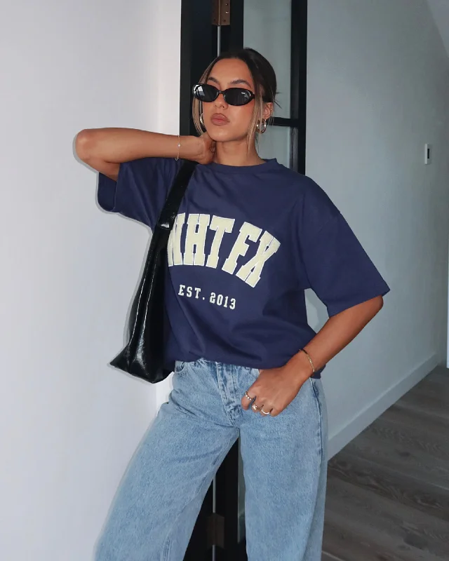 Give It Away Oversized Tee Navy