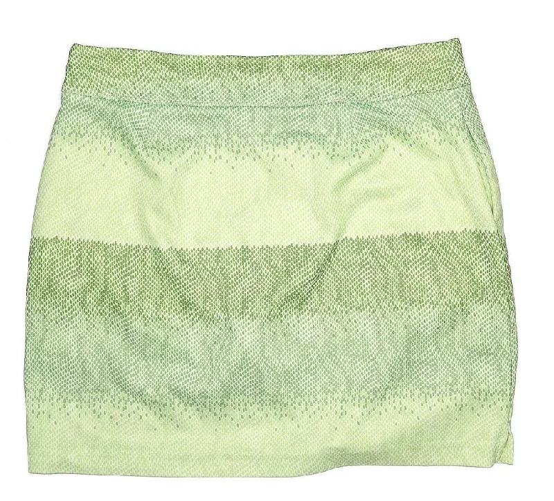 Greg Norman Green Print Pull-on Golf Skort Size M MSP$89