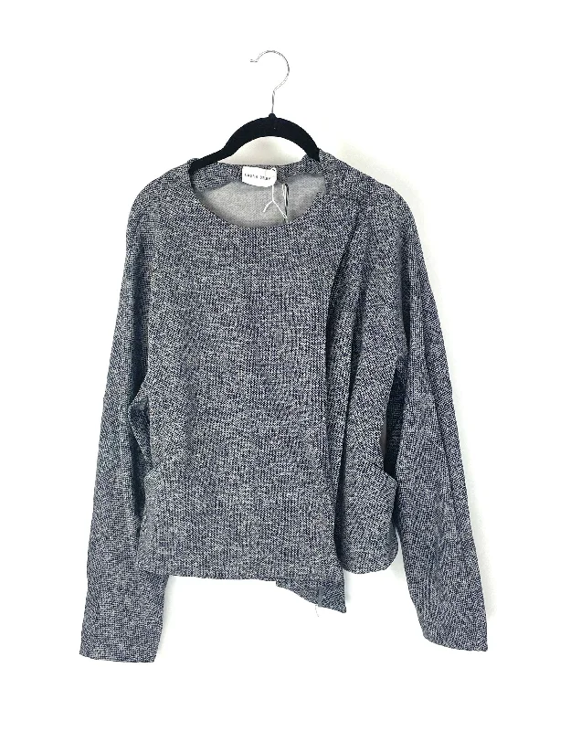 Black And Grey Light Coat - Small