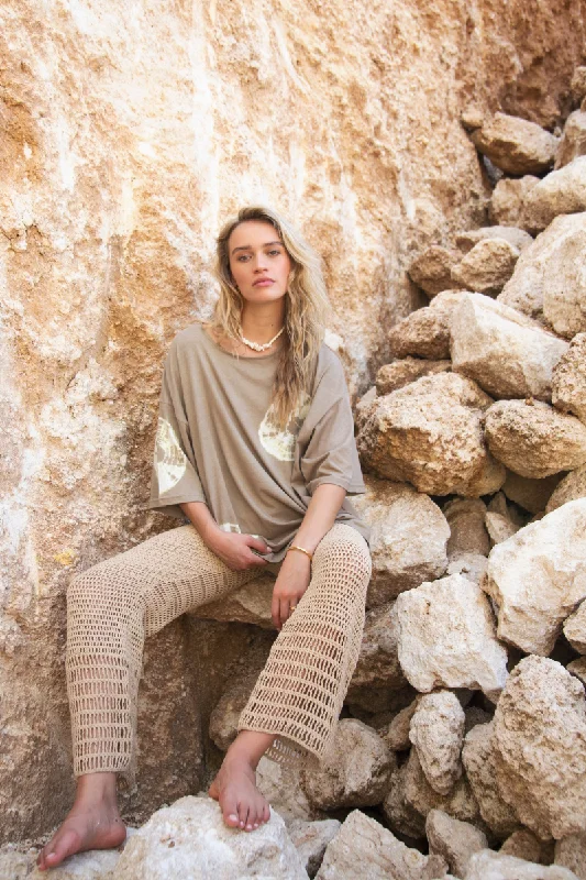 LET IT FLOW CROCHET PANT - NATURAL