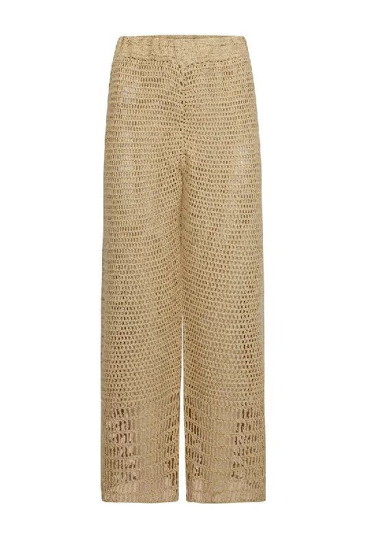 LET IT FLOW CROCHET PANT - NATURAL