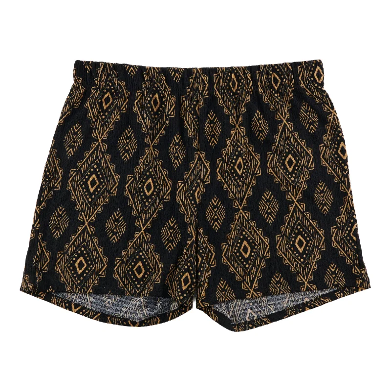 lily morgan Women's Plus Printed Crinkle Shorts