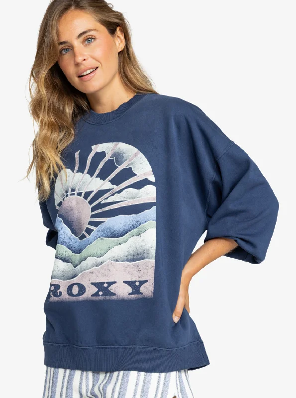 Lineup Oversized Crew Neck Sweatshirt - Naval Academy