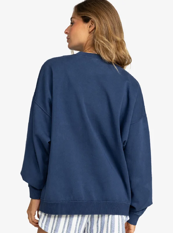 Lineup Oversized Crew Neck Sweatshirt - Naval Academy