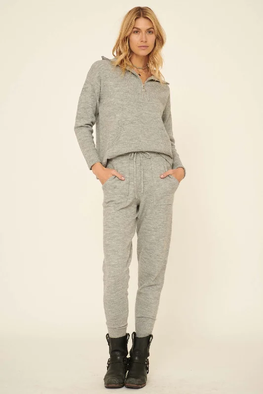 Mellow Fellow Heathered Knit Sweater Pants