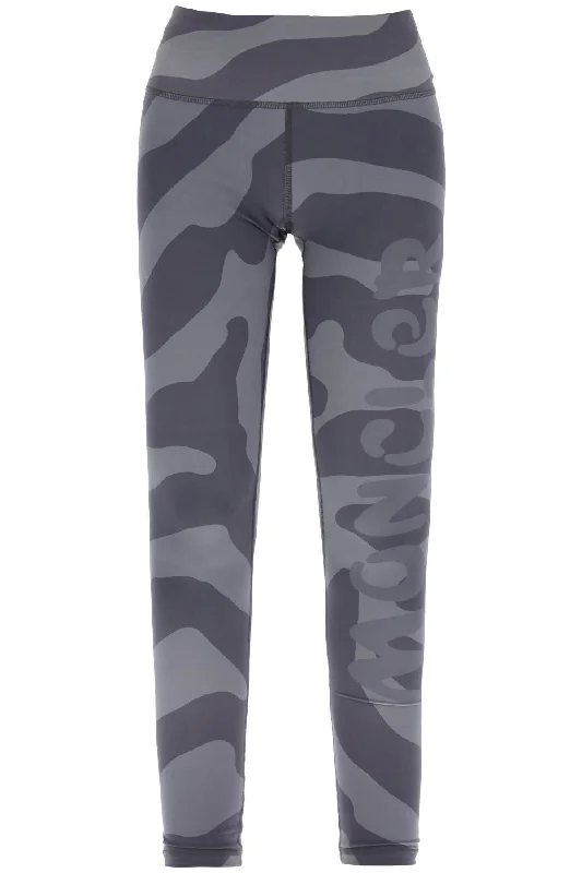 Moncler x salehe bembury fingerprint sports leggings 8H000 03 M3273 CHARCOAL