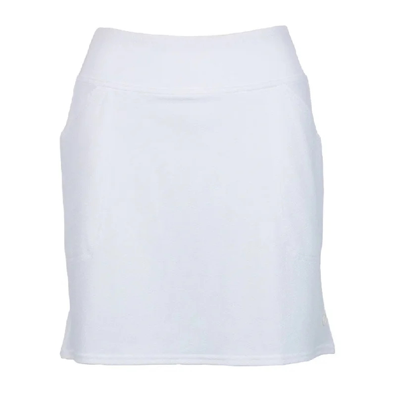 New Women's Jofit White Jacquard Mina Skort - Long White Size M