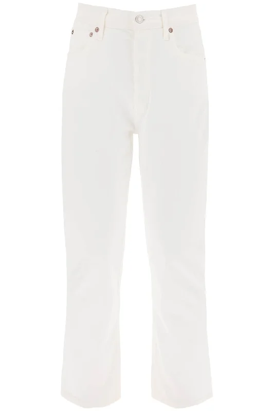 riley high-waisted cropped jeans A056D 1085 SOUR CREAM