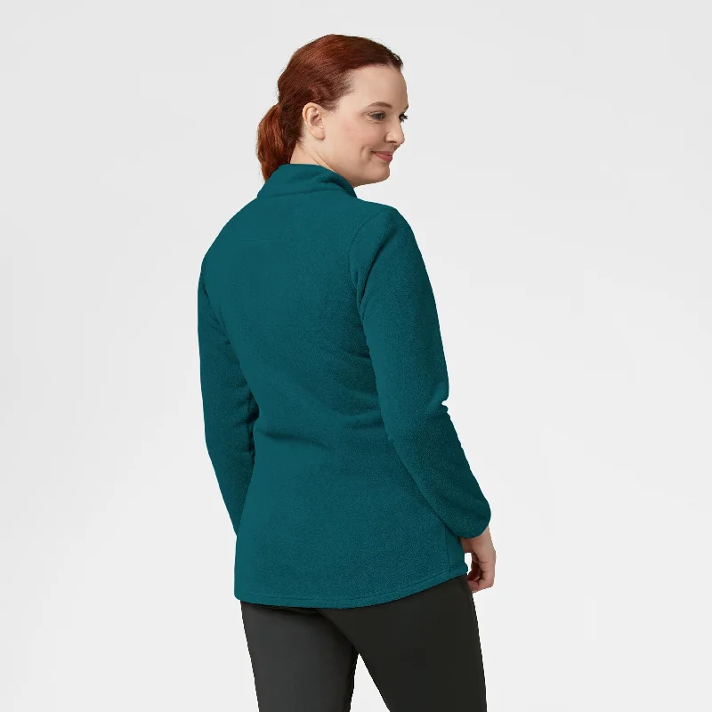 Slate Women's Micro Fleece Zip Jacket - Caribbean