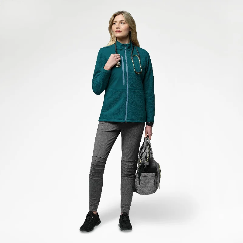 Slate Women's Micro Fleece Zip Jacket - Caribbean