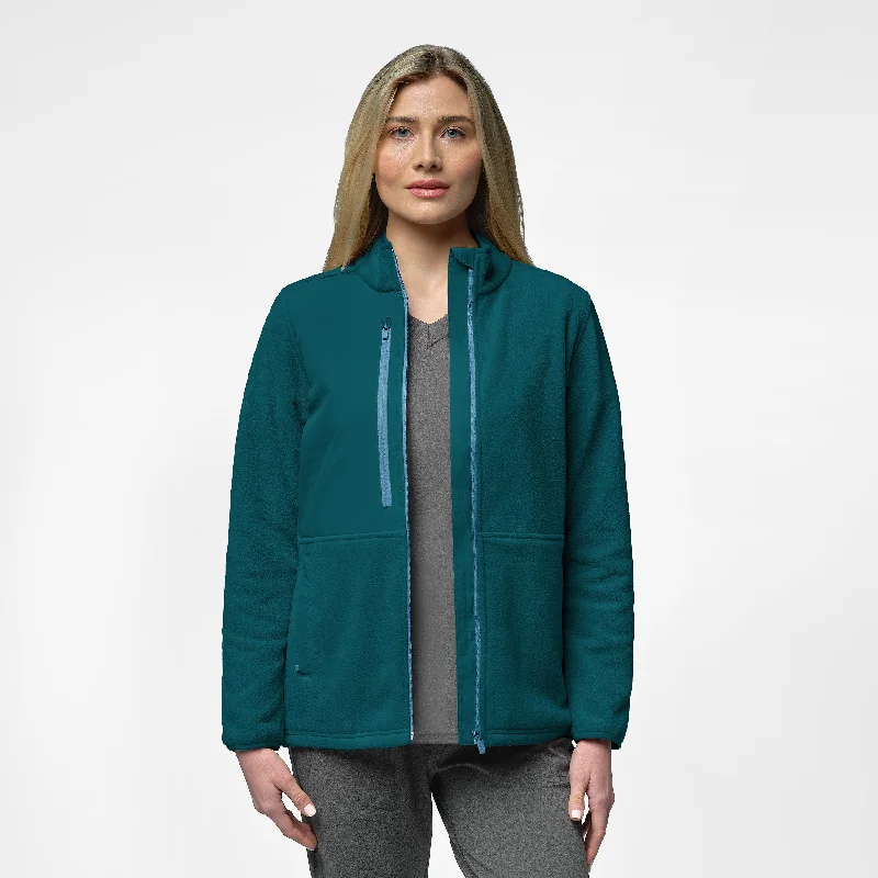 Slate Women's Micro Fleece Zip Jacket - Caribbean