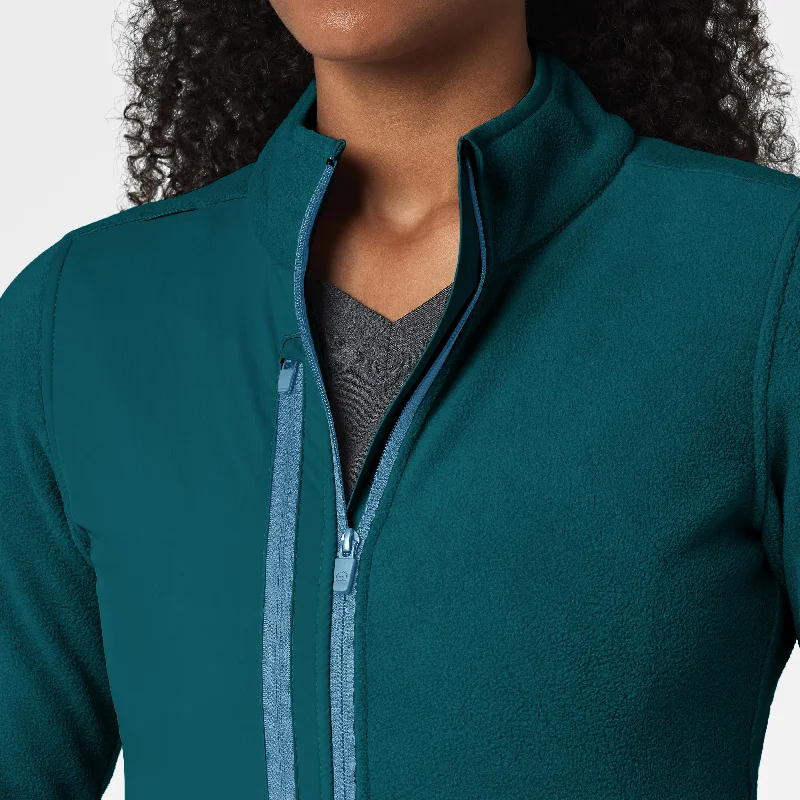 Slate Women's Micro Fleece Zip Jacket - Caribbean