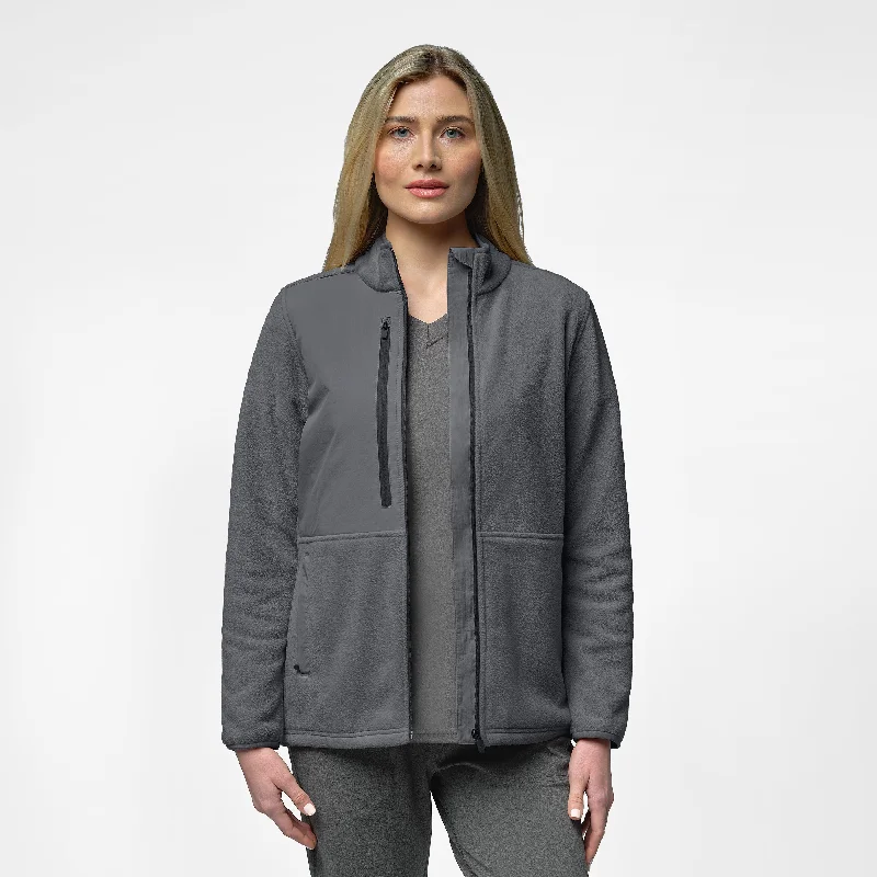 Slate Women's Micro Fleece Zip Jacket - Pewter