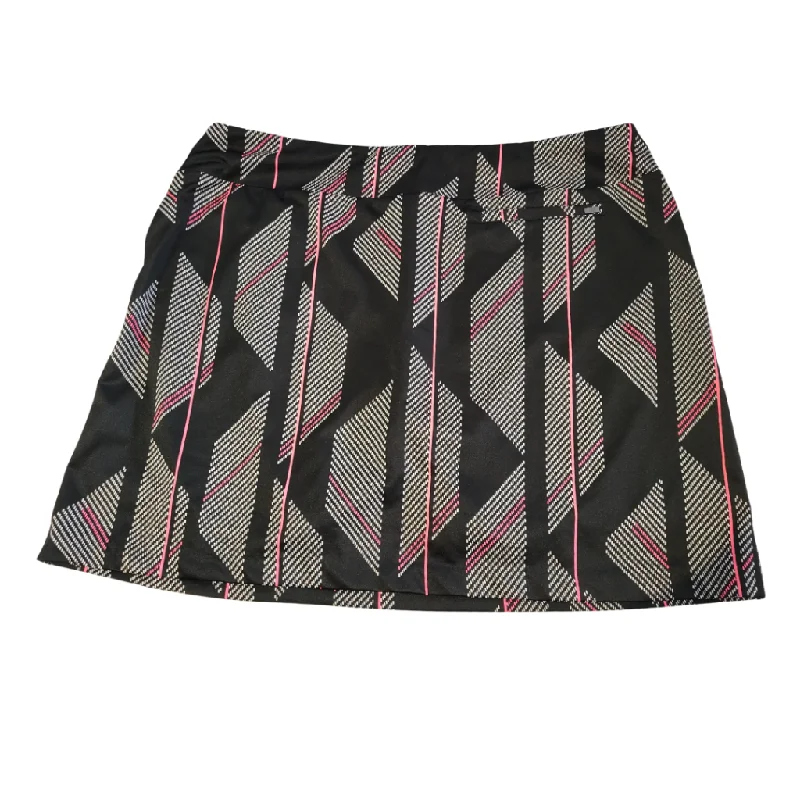 Tail Activewear Black, White & Pink Print Golf Skort  MSP$90