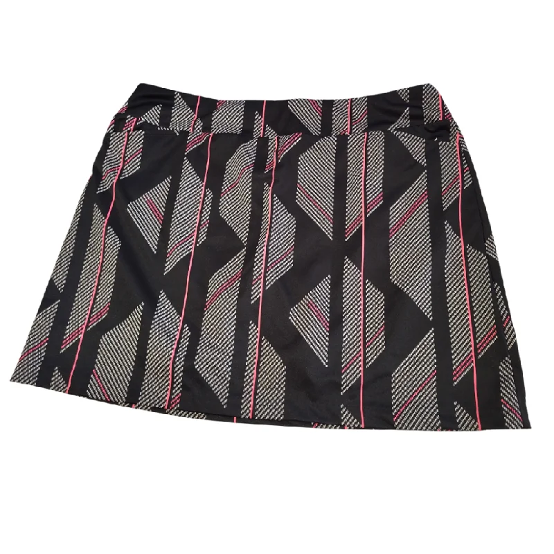 Tail Activewear Black, White & Pink Print Golf Skort  MSP$90