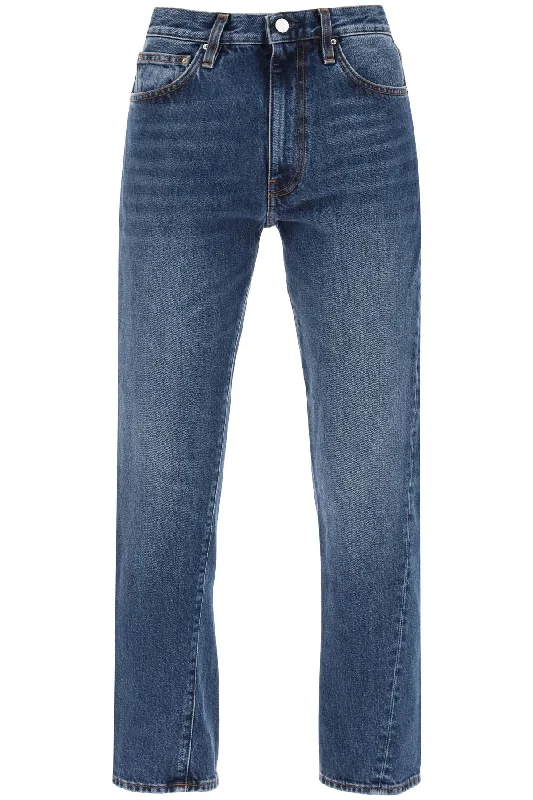 twisted seam straight jeans 221 232 741 32 WASHED BLUE