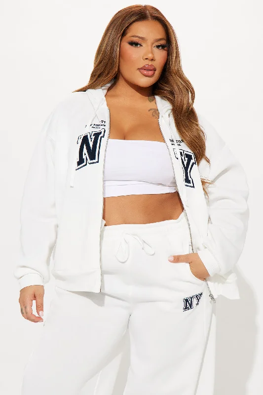 Upper East Side New York Hoodie - White