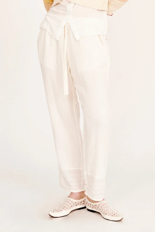 Gauze Washed White Overland Pant