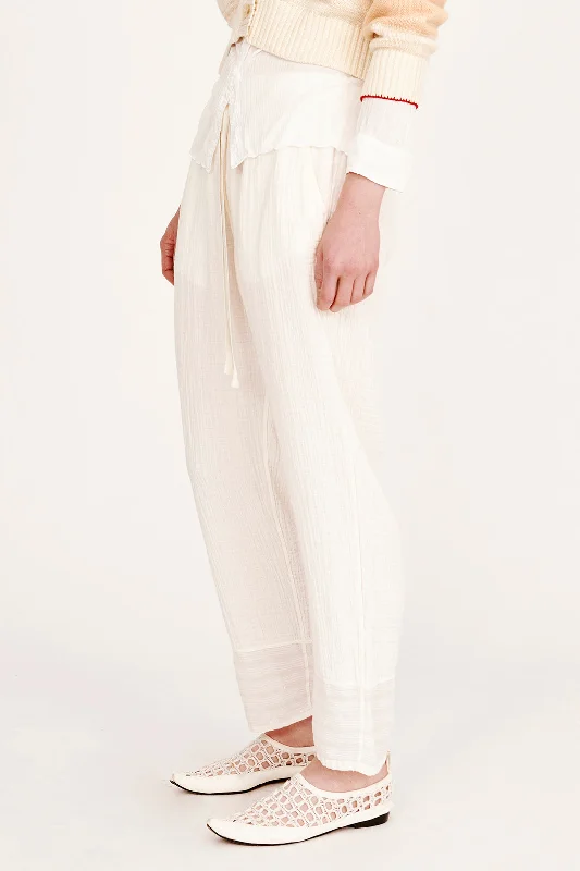 Gauze Washed White Overland Pant