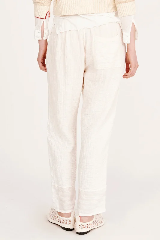 Gauze Washed White Overland Pant