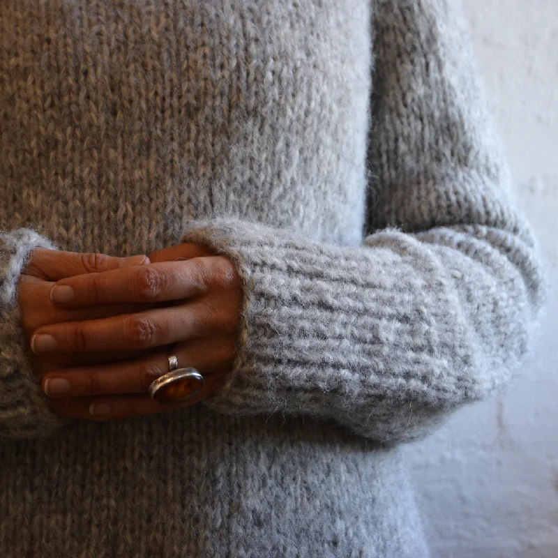 Women's Rollneck Jumper - Handknitted Alpaca/Pima Cotton *Last One!