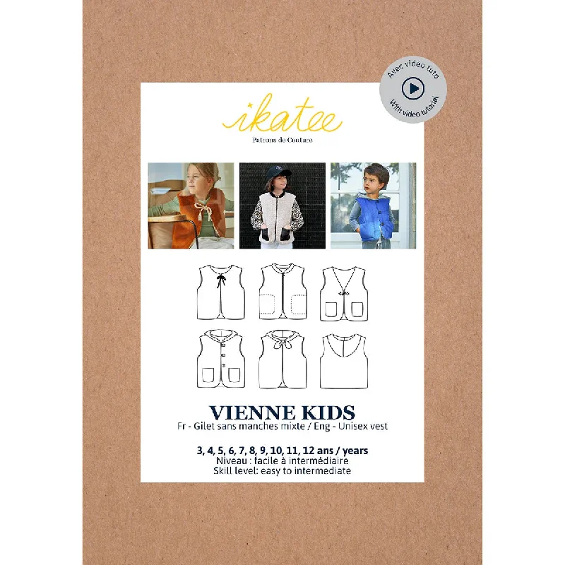 Vienne Vest - Kids - Sewing Pattern | Ikatee